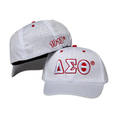 Delta Sigma Theta Mesh Cap White